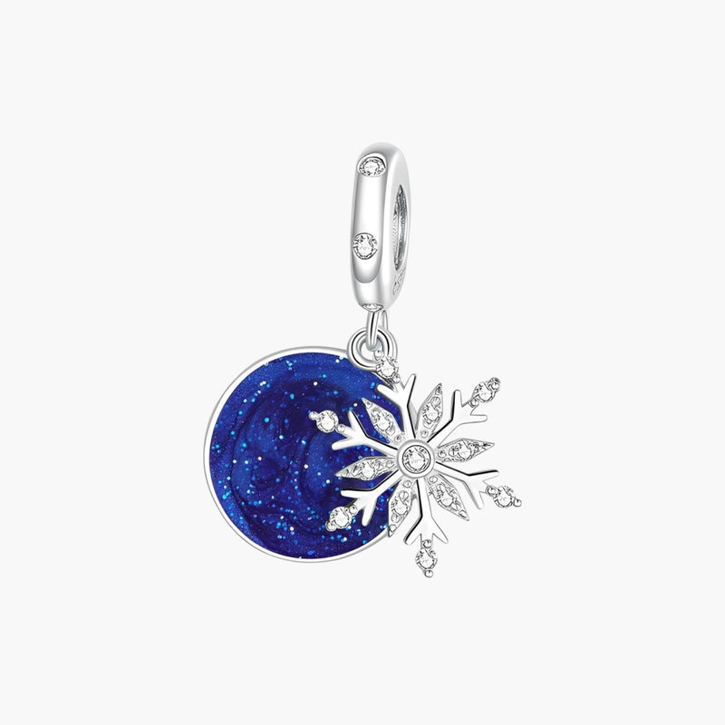Charm Floco de Neve em Prata de Lei 925
