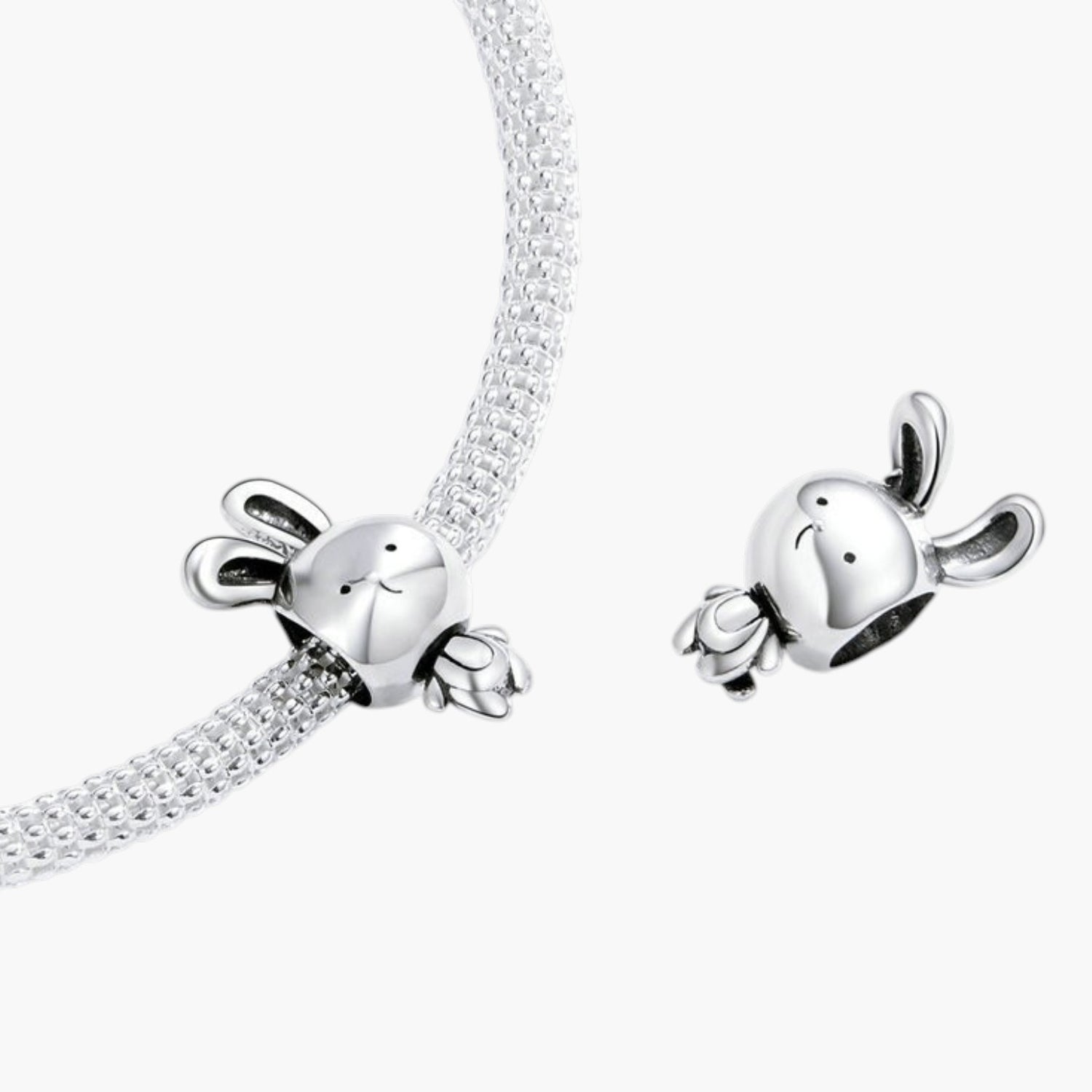 Charm Bunny em Prata de Lei 925