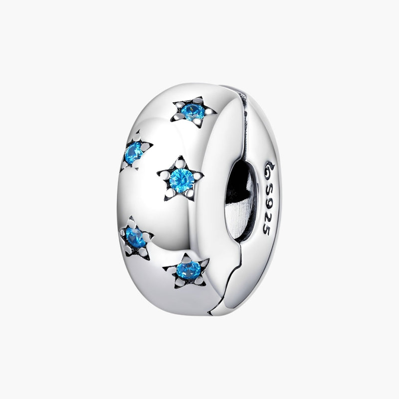 Charm em Prata de Lei 925 com Zircónias Azul-Marinho