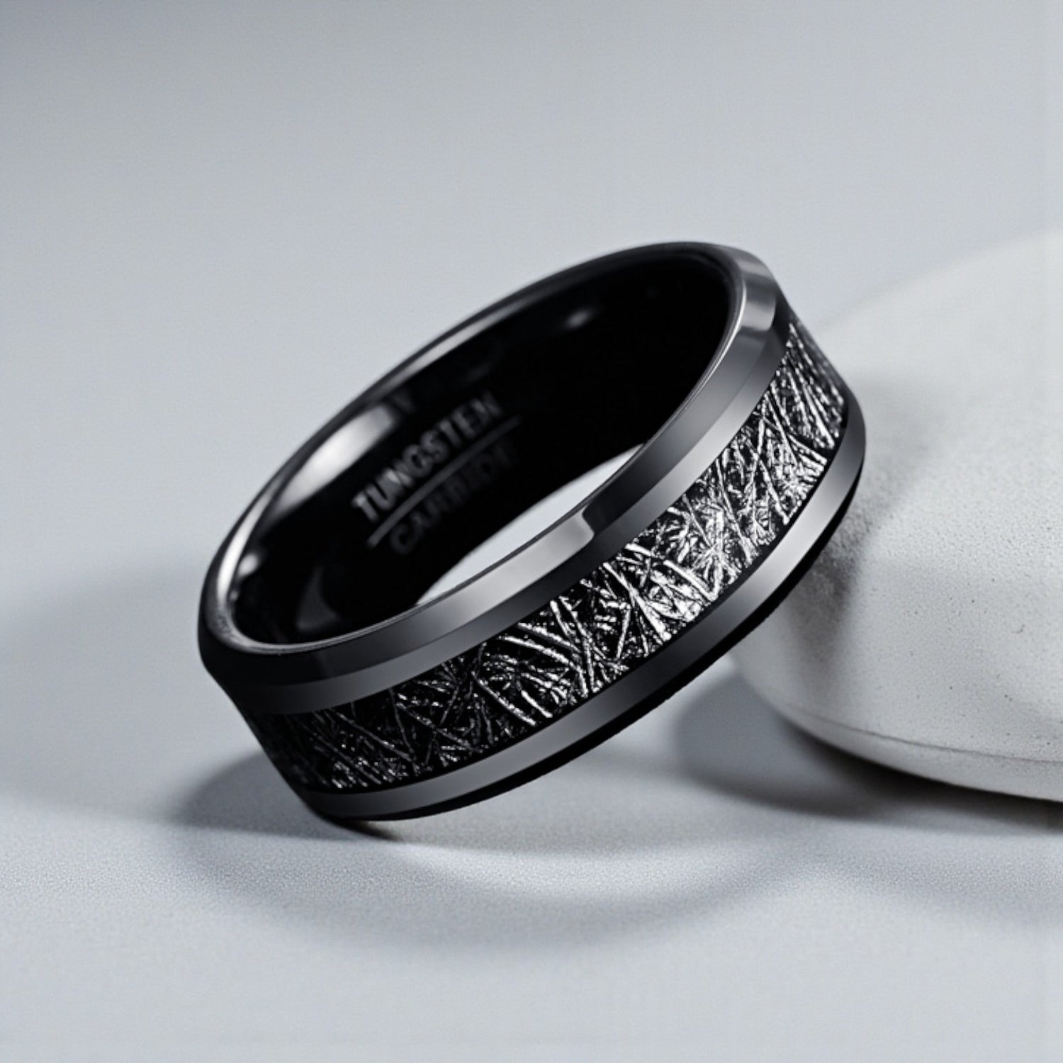 Anel em Aço de Tungsténio