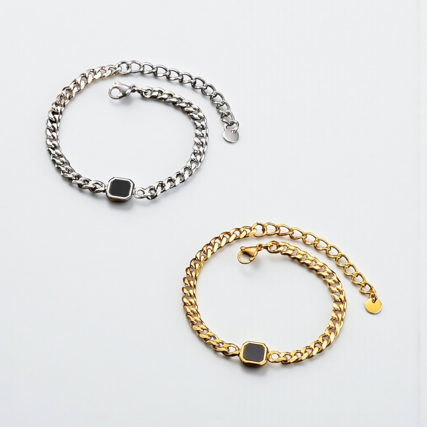 Pulseira de Corrente em Aço Inoxidável