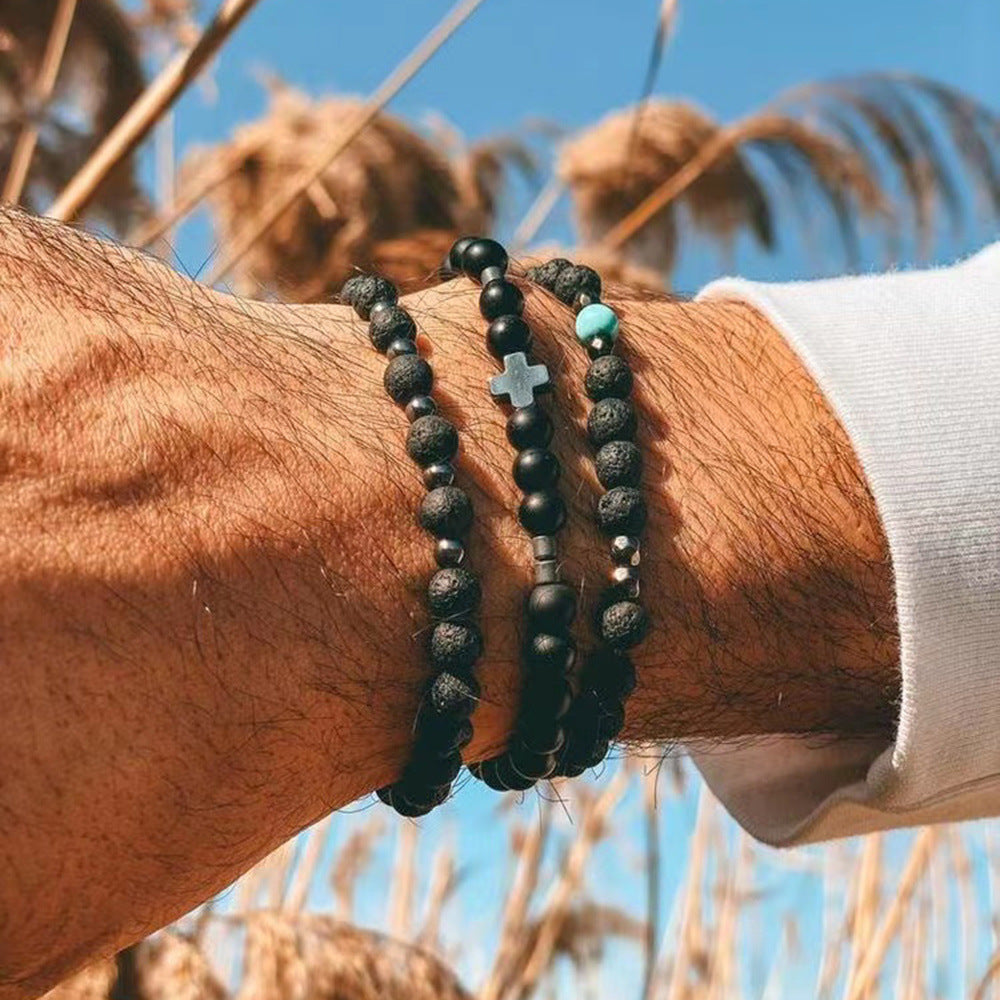 Conjunto de Pulseiras em Pedra Natural