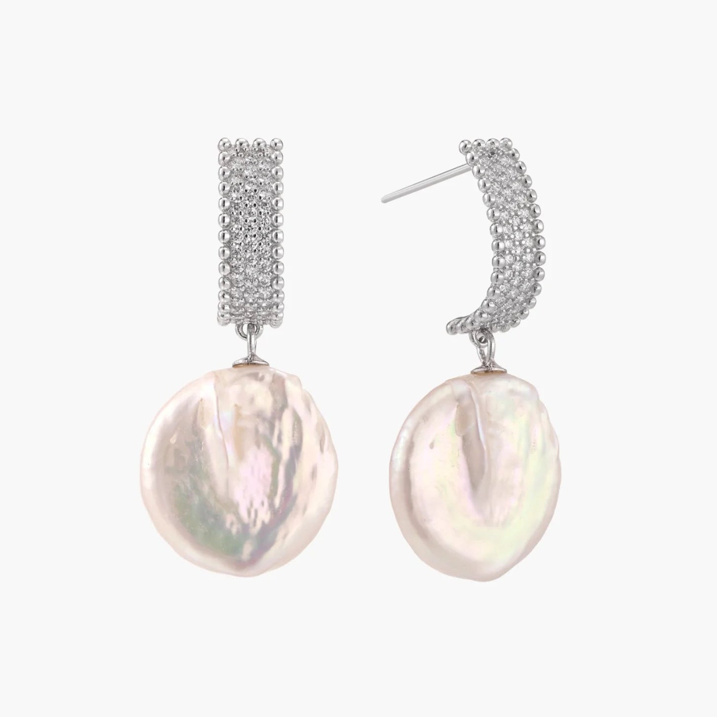 Brincos Pendente com Pérola Barroca