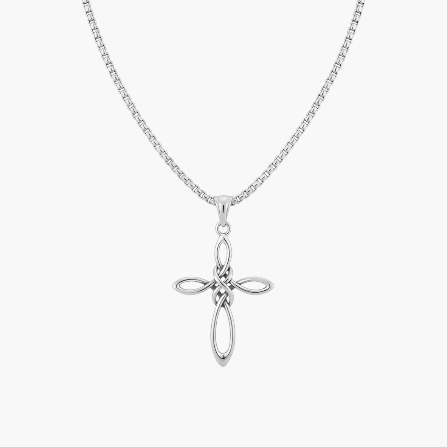 Colar Cruz Celta Irlandesa em Aço Inoxidável