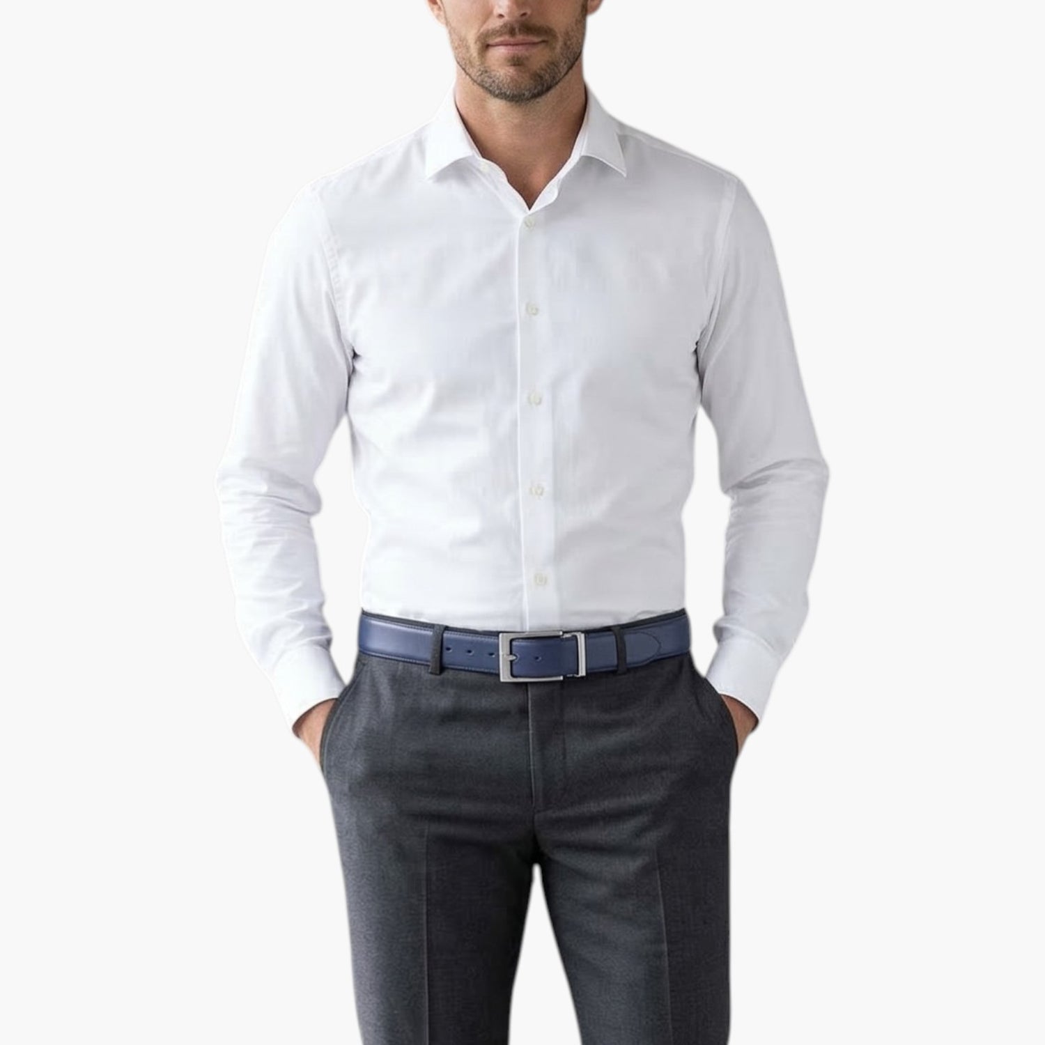 Cinto em Pele Genuína Reversível para Homem