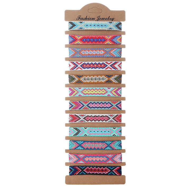 Conjunto de 12 Pulseiras Retro Minimalista