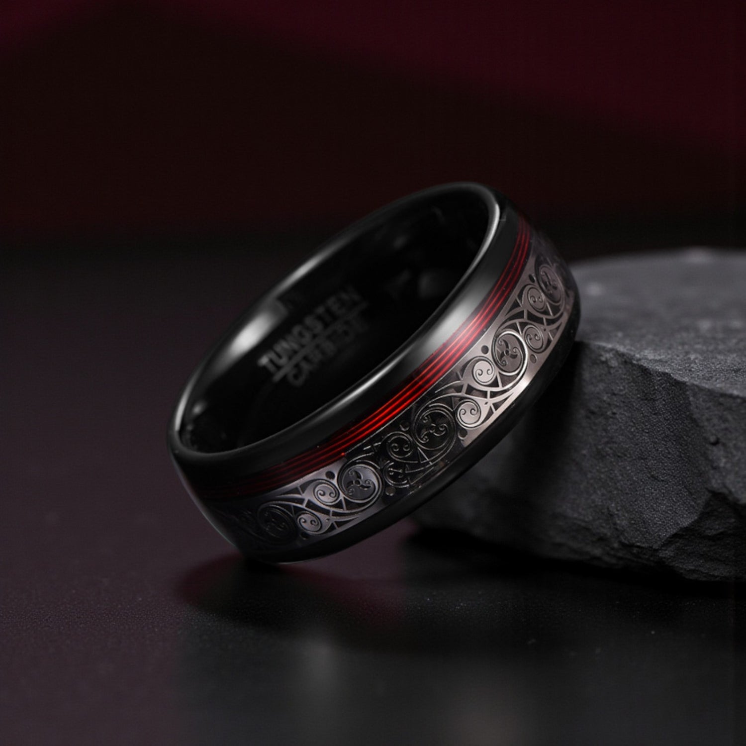 Anel em Aço de Tungsténio