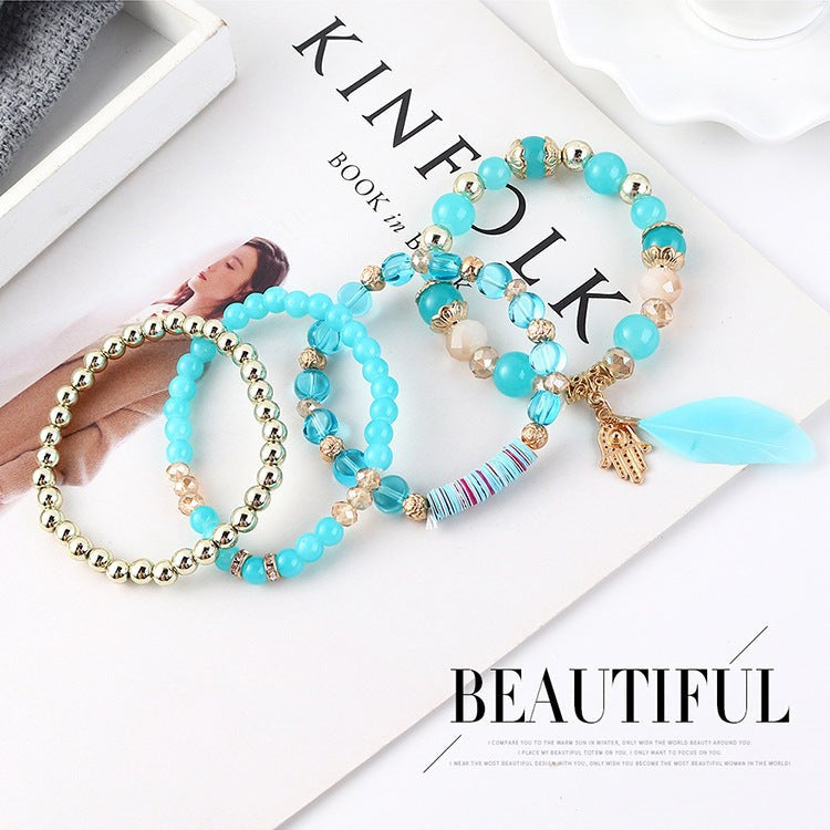 Conjunto de 4 Pulseiras Boêmia