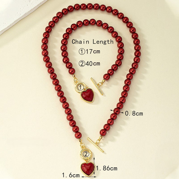 Conjunto Colar e Pulseira Heart