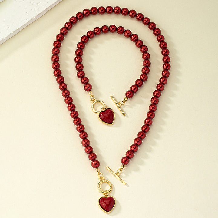 Conjunto Colar e Pulseira Heart