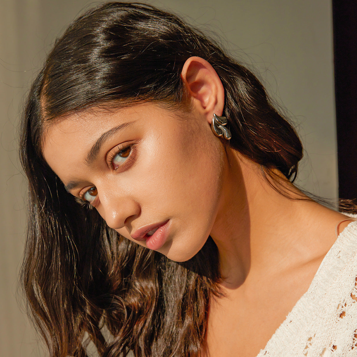 Stainless Steel Drop Earrings