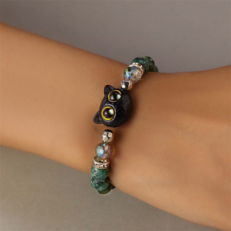 Kitten Bracelet in Natural Stone