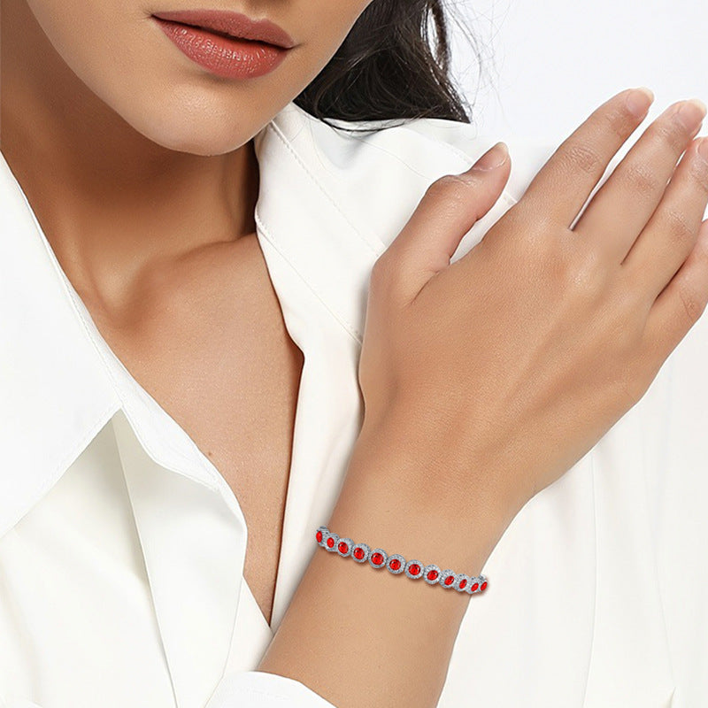 Pulseira com Zircônia Cúbica