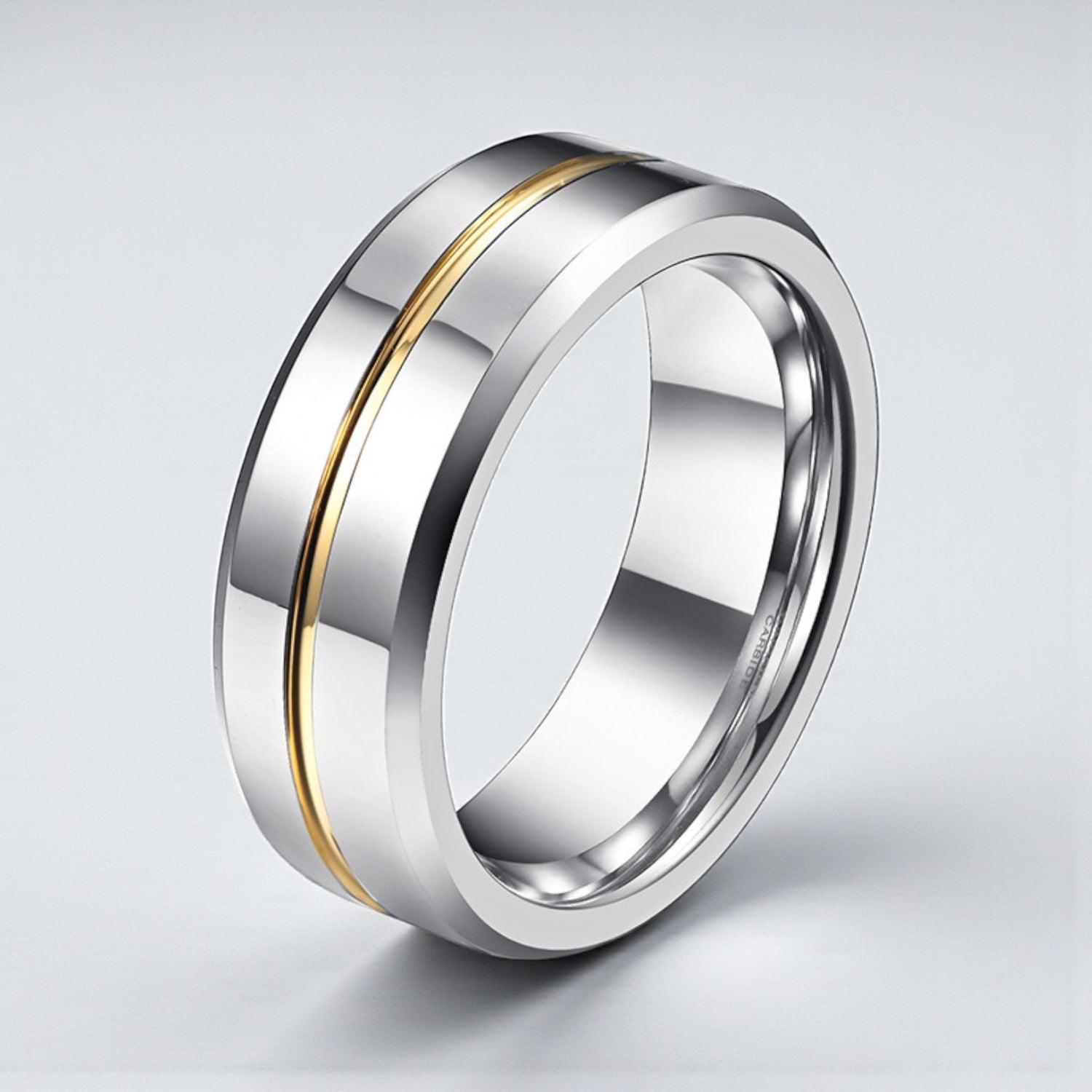 Anel Minimalista em Aço de Tungsténio