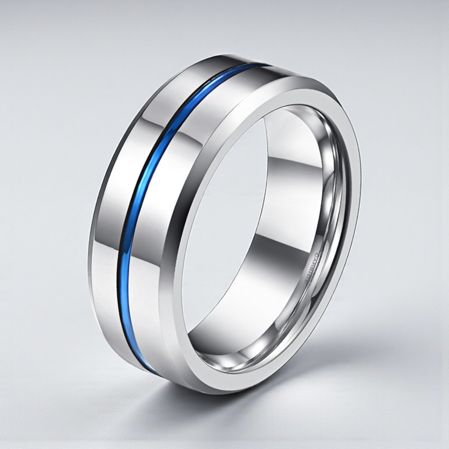 Anel Minimalista em Aço de Tungsténio