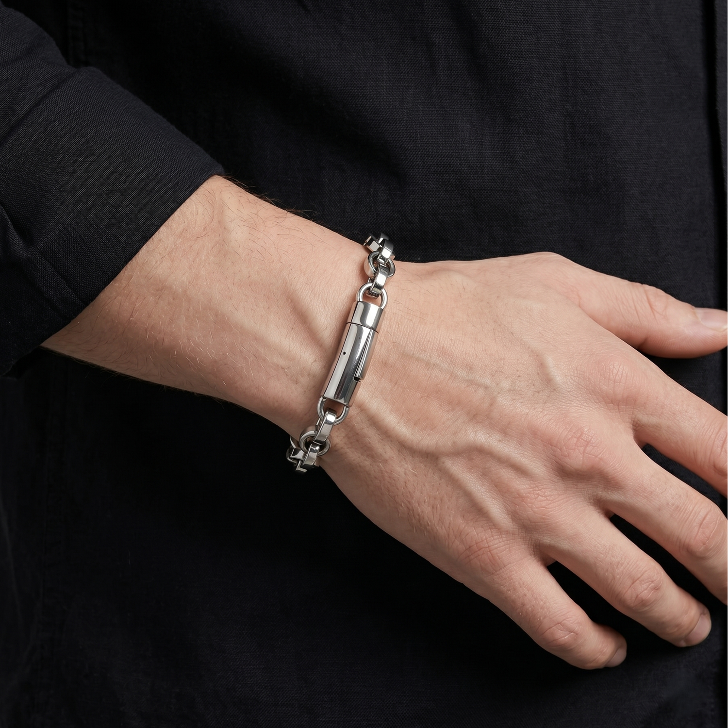 Pulseira Retro em Aço Inoxidável 316L