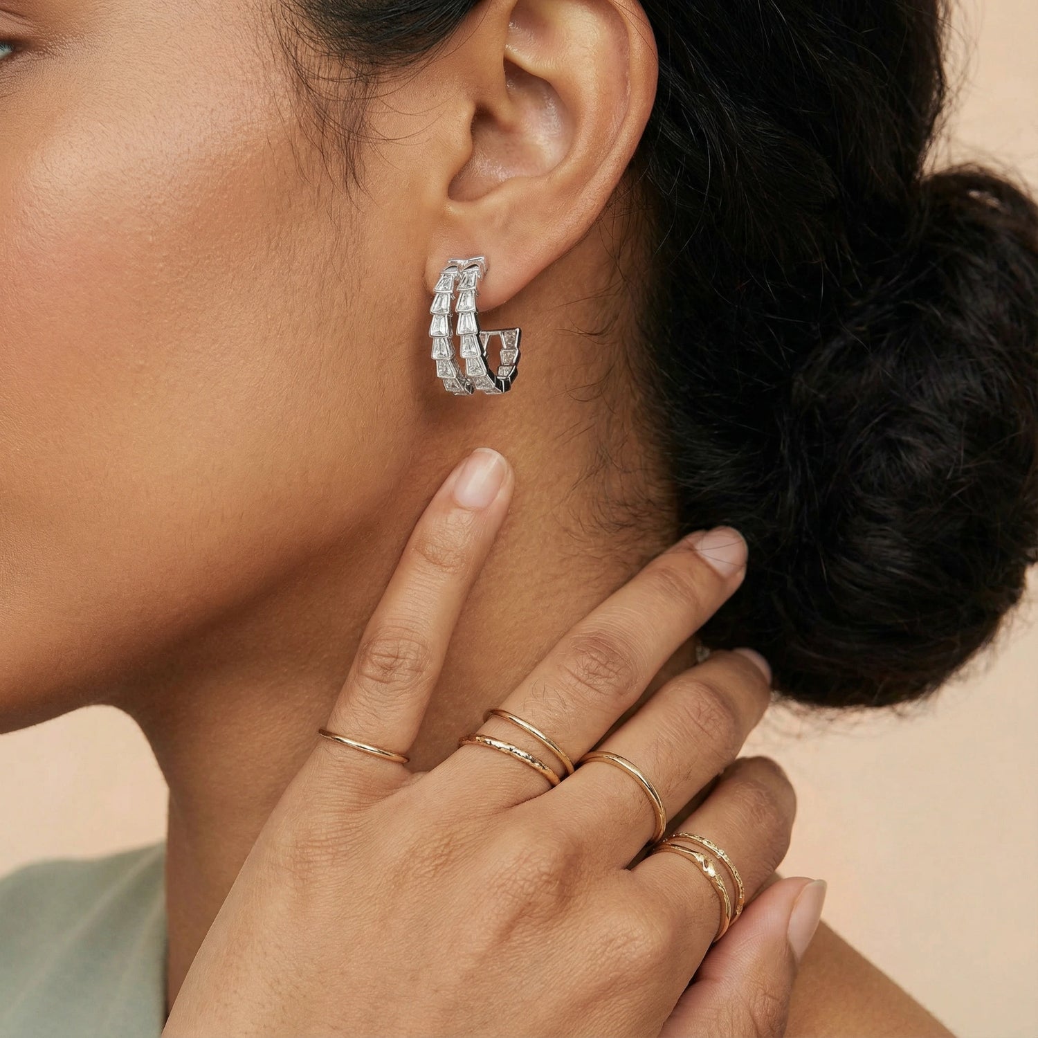 Brincos Argola Crystal Avenue