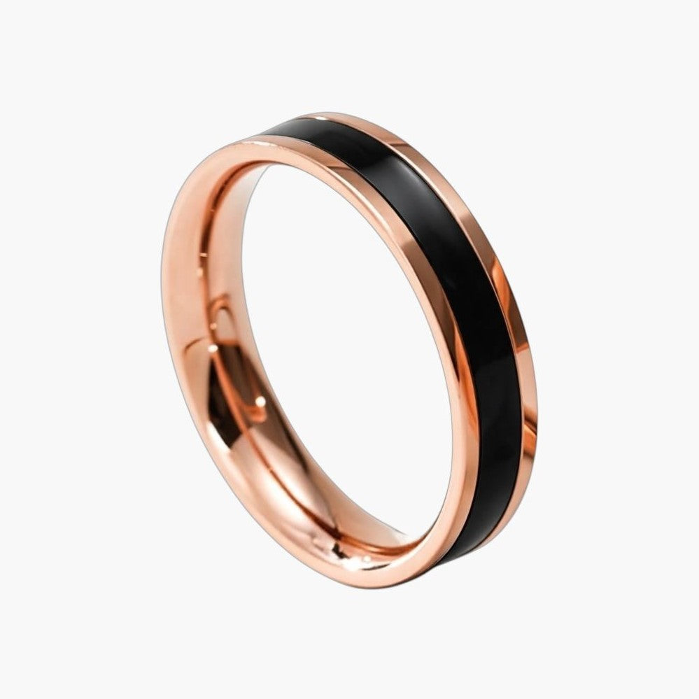 Anillo minimalista de acero inoxidable