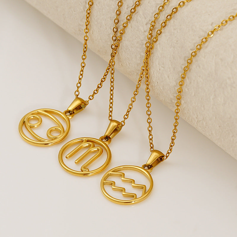 Colar Zodíaco em Aço Inoxidável