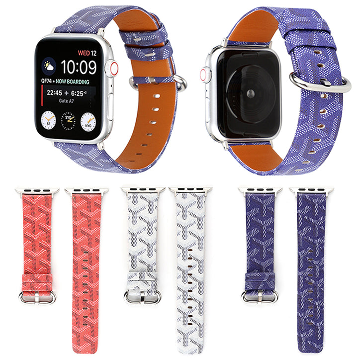 Bracelete de Couro e Tecido para Apple Watch