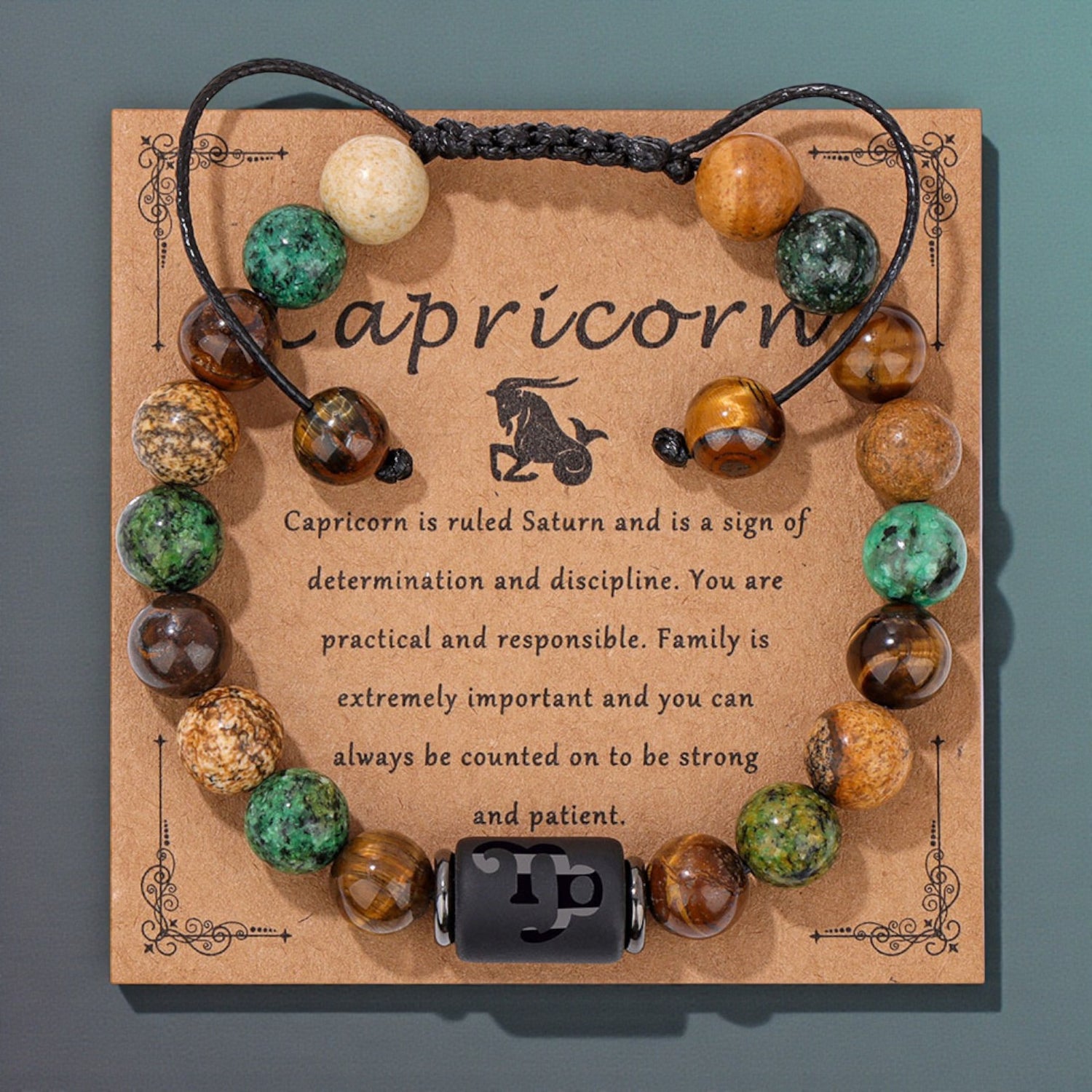 Pulseira Zodíaco em Pedra Natural