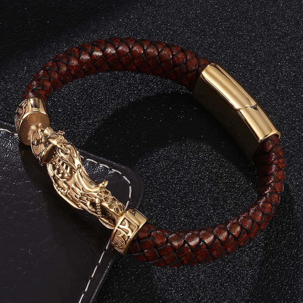 Pulseira Motorcycle de Couro