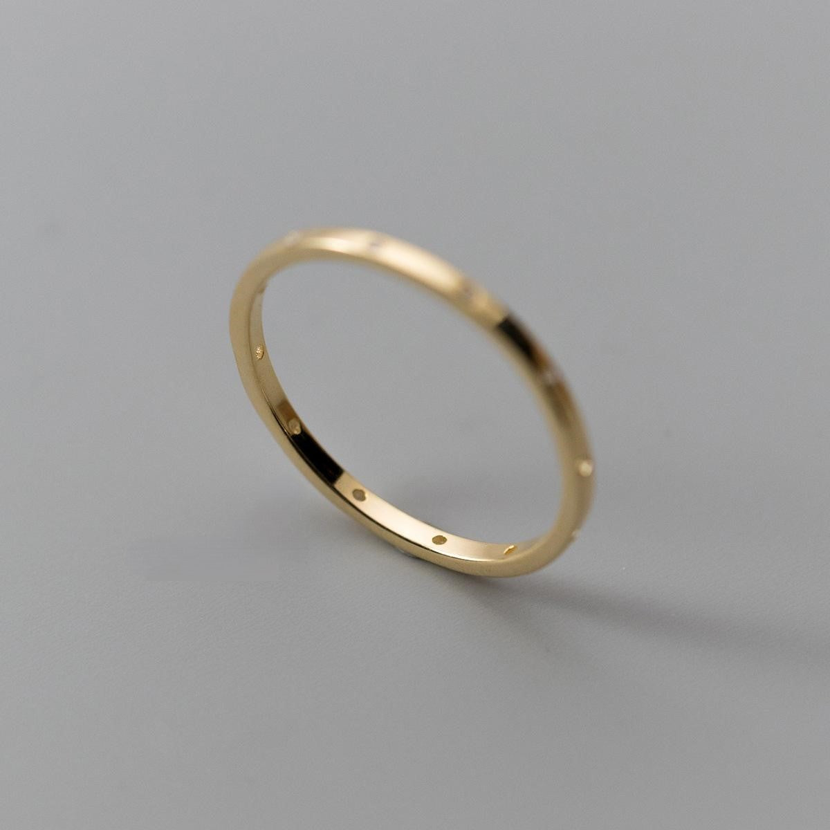 Anel Simples com Zircónia