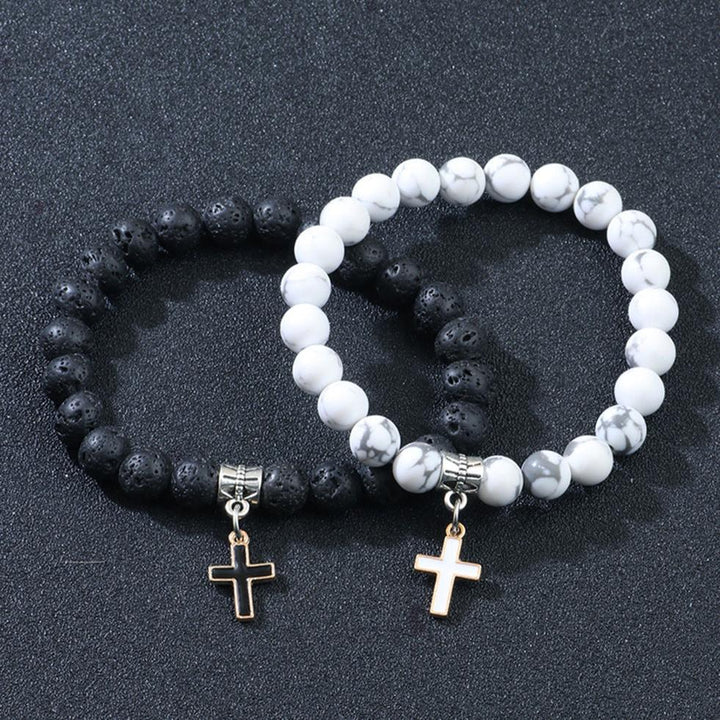 Conjunto de 2 Pulseiras em Pedra Natural