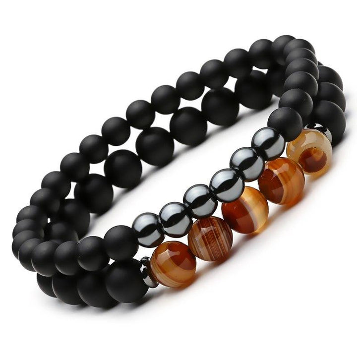 Conjunto de 2 Pulseiras em Pedra Natural