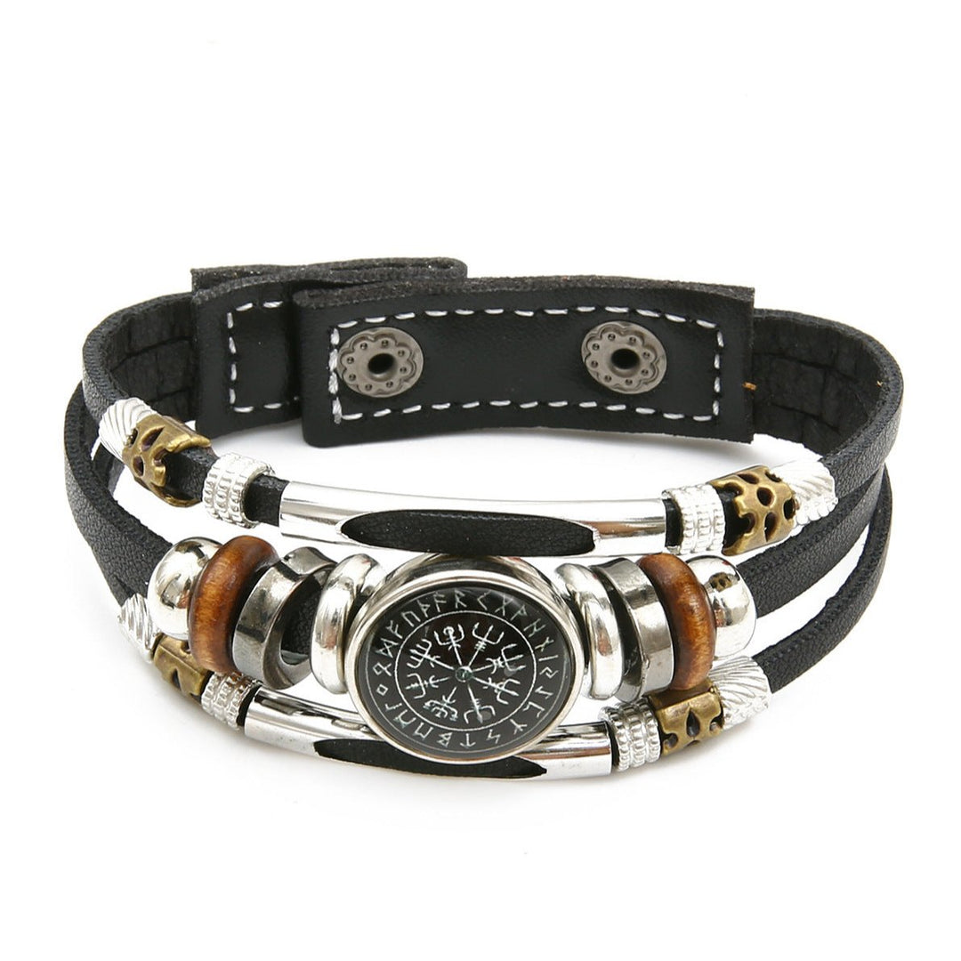 Pulseira Compass de Couro