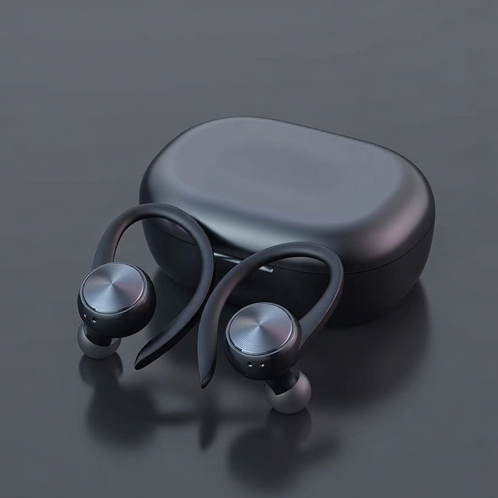 Auriculares Bluetooth R200 TWS Desportivos com Ecrã Digital e Gancho Ergonómico