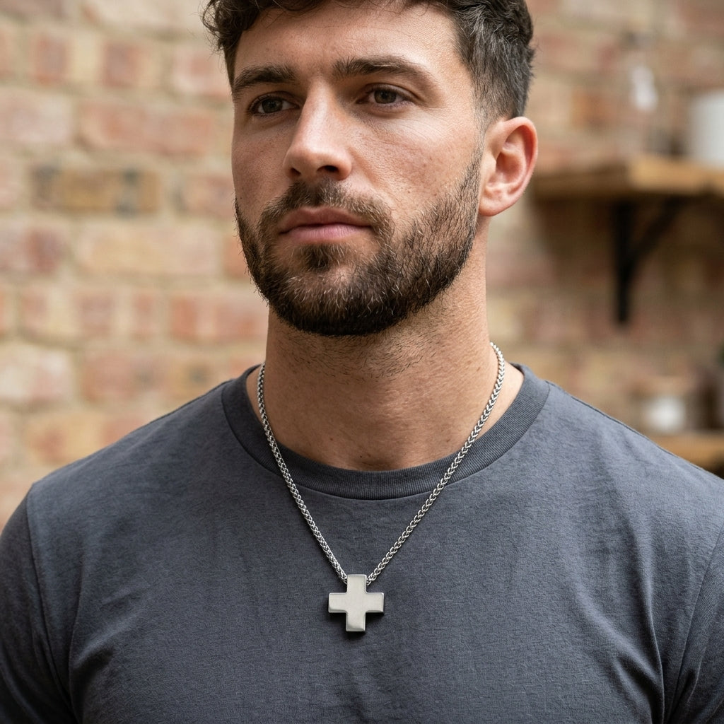 Minimalist Stainless Steel Cross Necklace