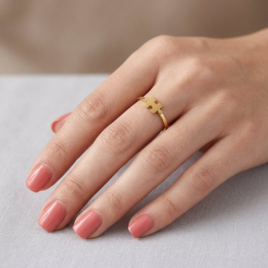 Stainless Steel Puzzle Ring Set