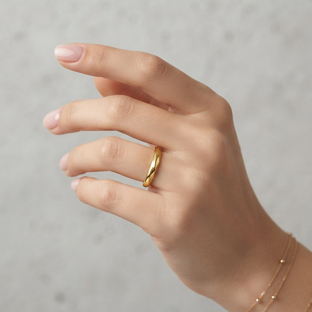 Twisted Stainless Steel Ring