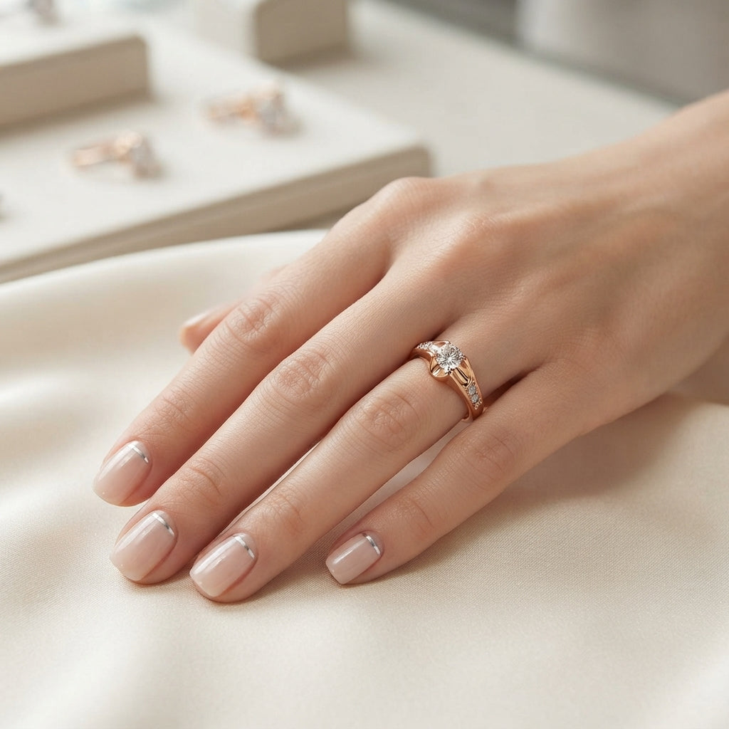Intense Shine Solitaire Ring