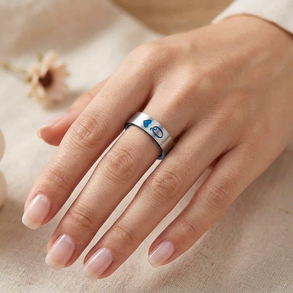 King & Queen Stainless Steel Ring