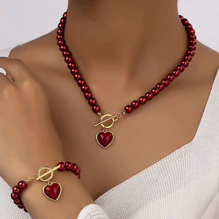 Conjunto Colar e Pulseira Heart