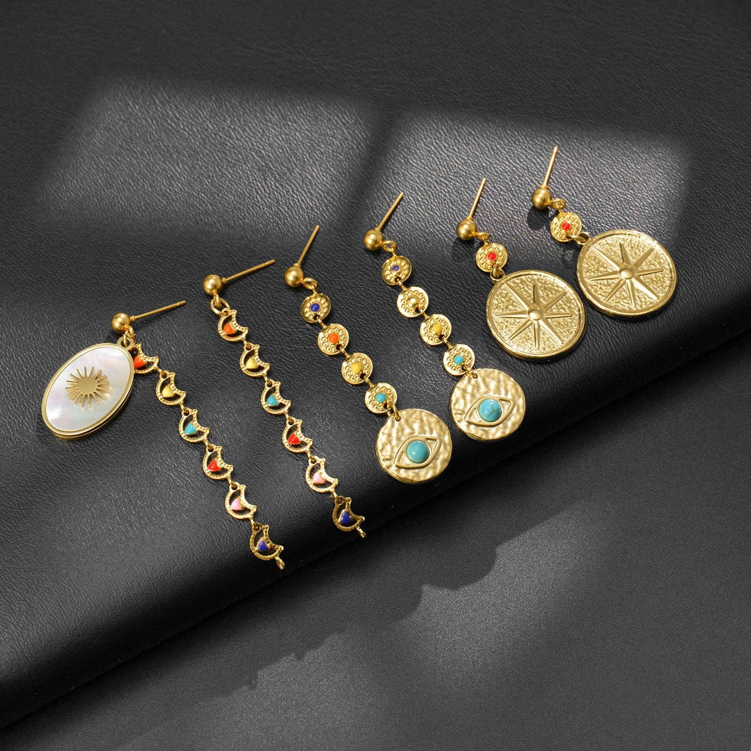 Brincos Étnicos em Aço Inoxidável