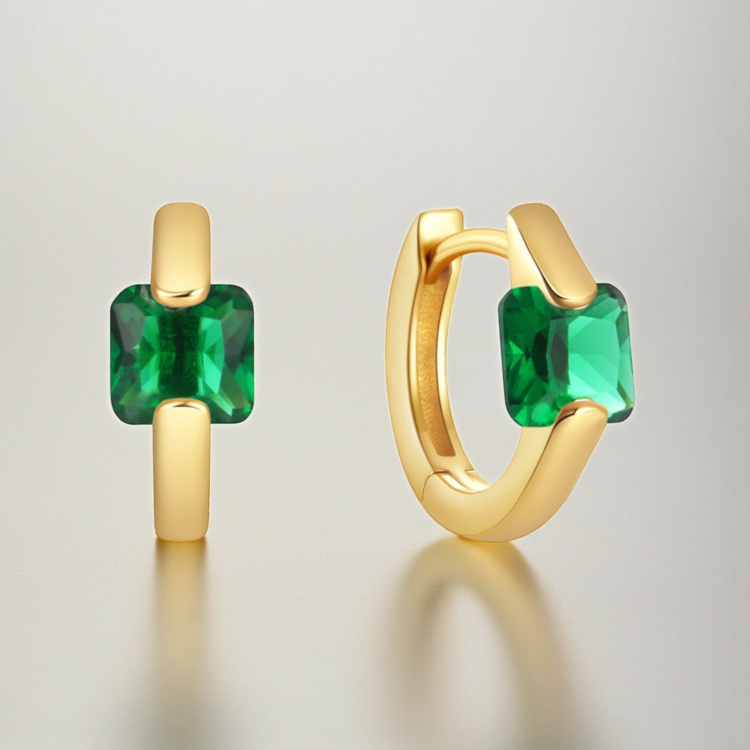 Brincos Argola com Zircónias