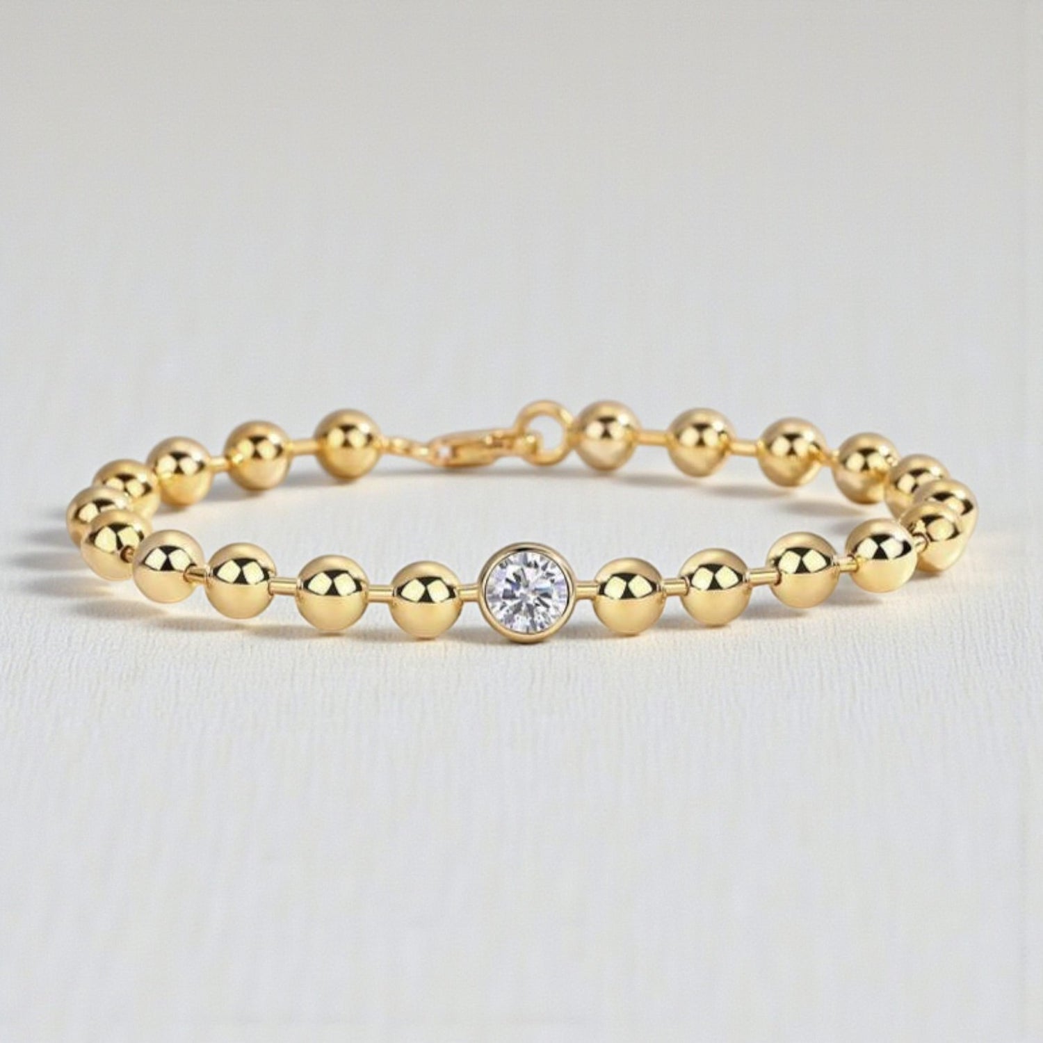 Pulseira em Prata 925 com Moissanite