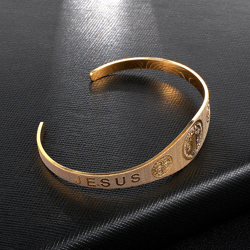 Pulseira São Bento em Aço Inoxidável