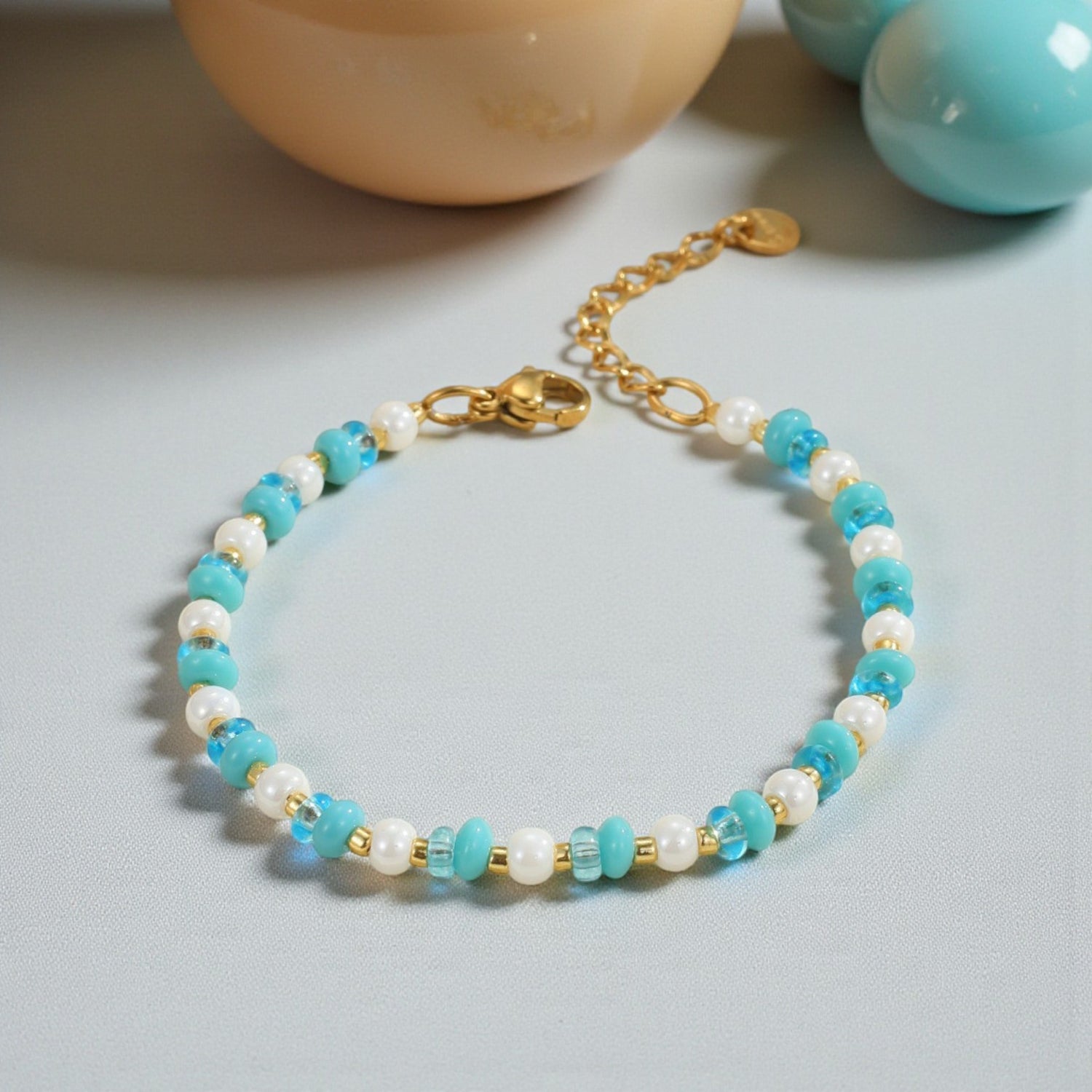 Conjunto Colar e Pulseira em Aço Inoxidável