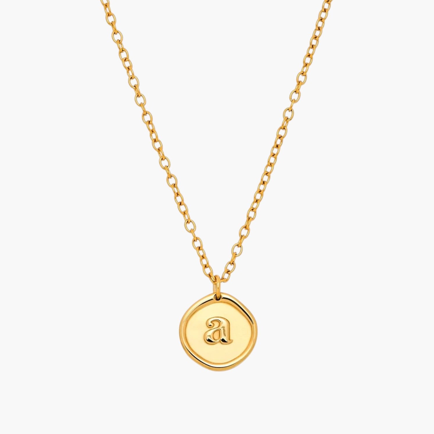 Colar em Aço Inoxidável com Letra Personalizada