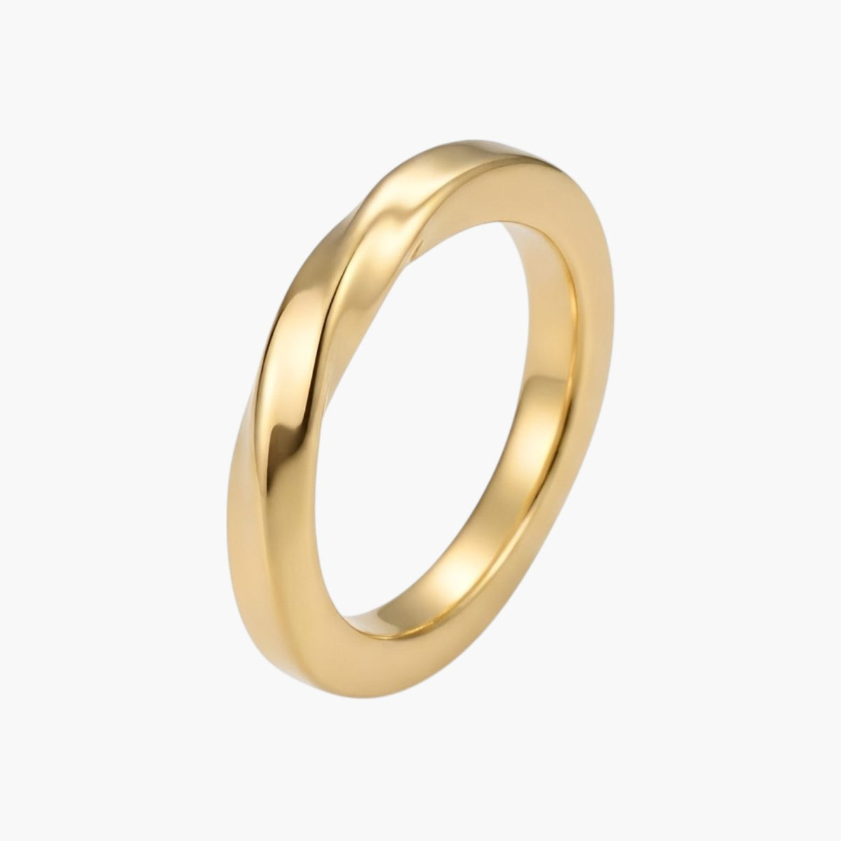 Twisted Stainless Steel Ring