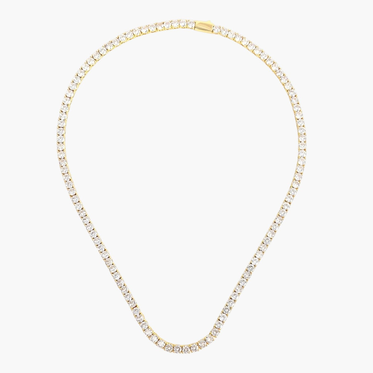 Tennis Necklace with Zircons