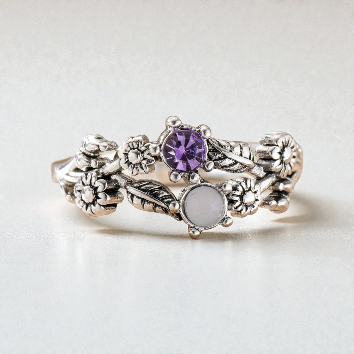 Anel Flor Sublime com Zircónia