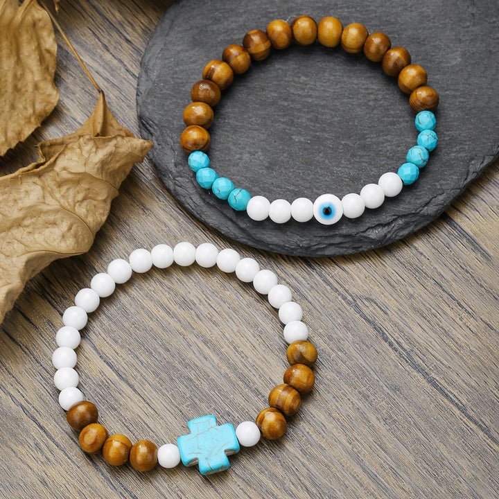 Conjunto de Pulseiras em Pedra Natural