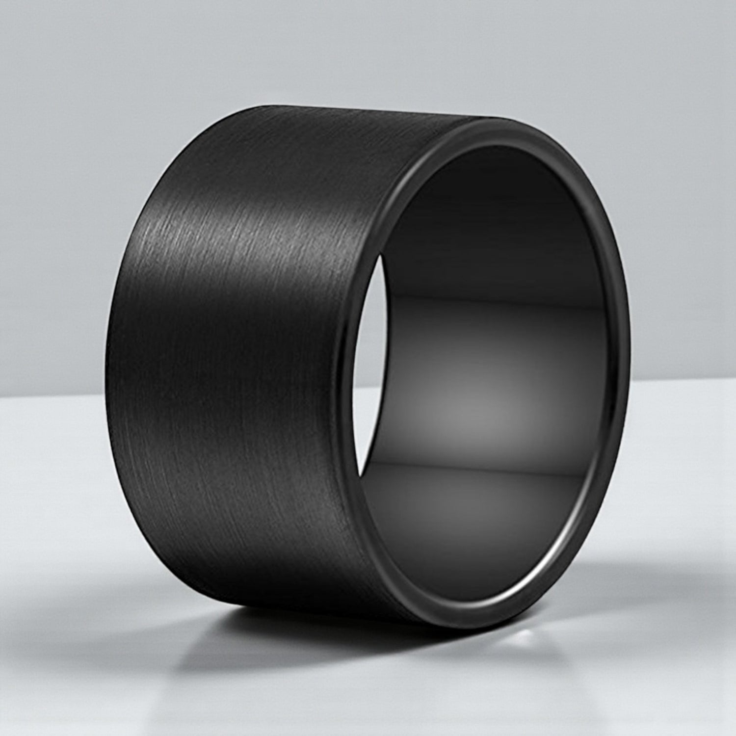 Anel Largo em Aço de Tungsténio