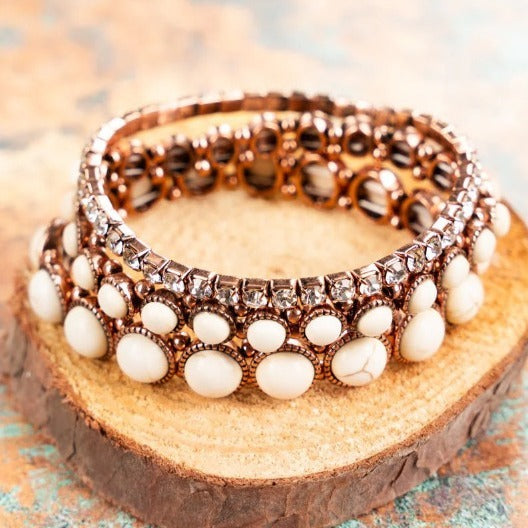 Conjunto de 3 Pulseiras Vintage