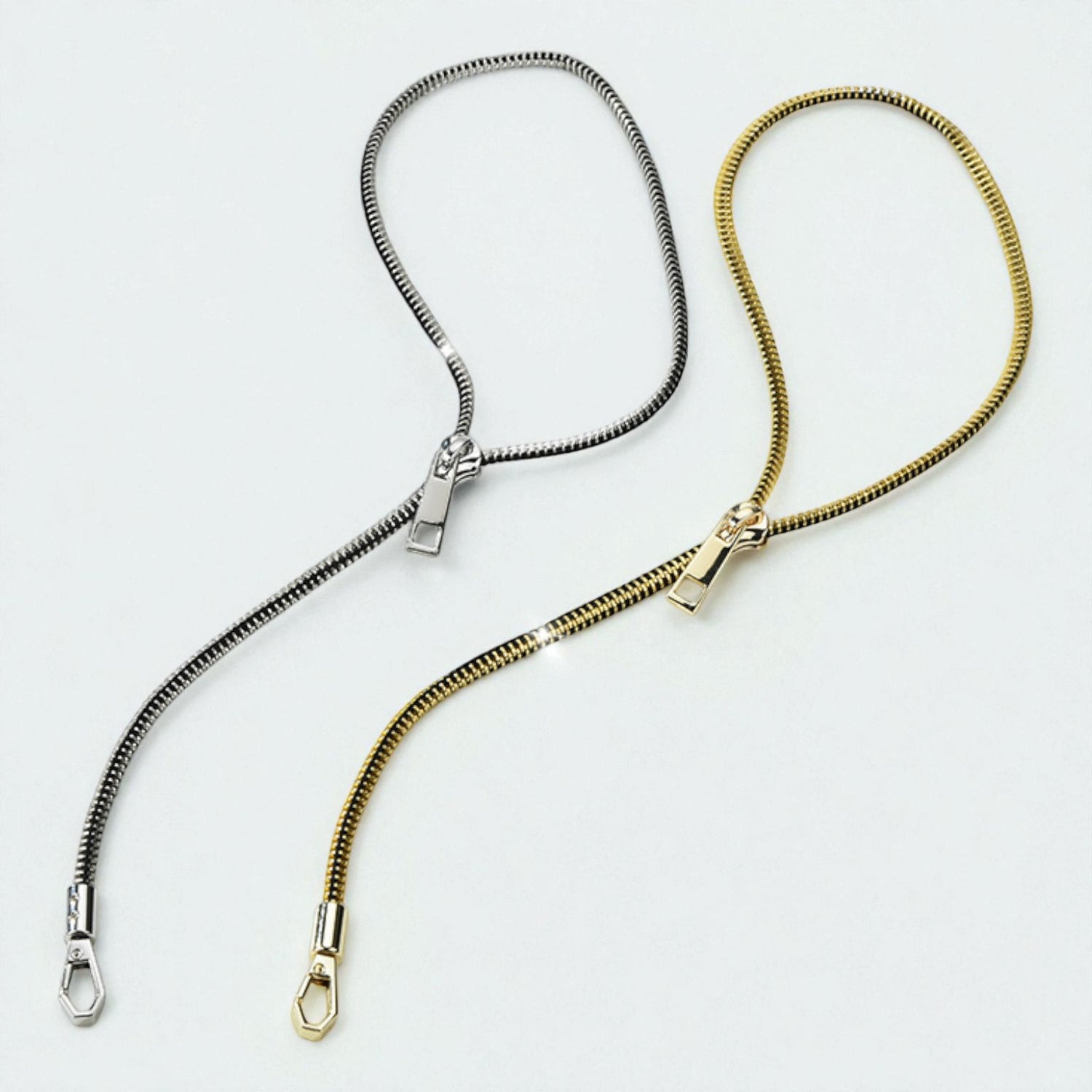 Colar Zíper em Aço Titânio